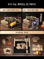 AlgoLaser 레이저 조각기 소형 휴대용 금속 돌 잎 표시 목재 아크릴 절단 - 이미지 4