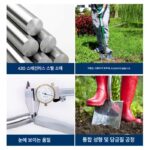 미다스 정원 도구 원예용 스테인리스 스틸 삽 야외용 삽 철제 삽 쇠지렛대 파기 삽 가정 농업 파기 신 - 이미지 4