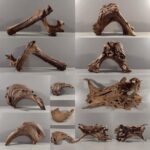 40~80cm 두께의 고급 침하목, 보라색 티크, 남미산 수조 장식, 어항 조경, 나무 그루터기, 아치형 다리 - 이미지 4