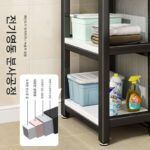 드럼 위에 세탁기 선반을 설치하여 T자형 캐비닛을 차단하고 발코니에 변기 세면대 선반을 쌓아서 수납할 수 있는 선반을 설치했습니다. - 이미지 5