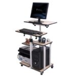 스탠딩 컴퓨터 리프팅 테이블 홈 접이식 이동식 조절식 작업장 데스크탑 컴퓨터 노트북 작업대 - 이미지 5