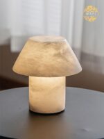 스페인산 천연 대리석 버섯 테이블 램프 북유럽 침실 침대 옆 램프 디자이너 전시장 서재 고급 분위기 램프