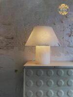 스페인산 천연 대리석 버섯 테이블 램프 북유럽 침실 침대 옆 램프 디자이너 전시장 서재 고급 분위기 램프 - 이미지 3