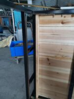 접이식 싱글 침대 강화 더블 침대 홈 심플 휴대용 사무실 낮잠 1.2미터 철제 프레임 1.2미터 - 이미지 4