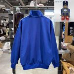 아디다스 아디다스 트레포일 남녀용 스포츠 재킷 레트로 쓰리 스트라이프 스탠드 칼라 자수 재킷 JL8395 - 이미지 2