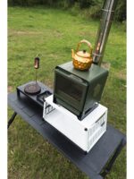 송예 아웃도어 2025 신형 미니 데스크탑 야외 난방 나무 난로 - 이미지 4