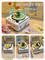 하만카돈 리틀 프린스 블루투스 스피커 소형 스피커 귀여운 미니 비닐 레코드 플레이어 여자아이 생일 선물 - 이미지 3