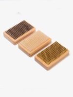 스노보드 왁싱 브러시 광택 브러시 말털 브러시 나일론 구리선 세척 브러시 바닥 유지 관리 왁싱 액세서리 - 이미지 4