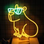 새로운 LED 동물 네온 조명 후면 패널 빛나는 분위기 장식 조명
