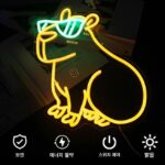 새로운 LED 동물 네온 조명 후면 패널 빛나는 분위기 장식 조명 - 이미지 2