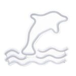 창의적인 후면 패널 네온 조명 돌고래 LED 아크릴 후면 패널 네온 조명 거실 장식 침실 부드러운 조명 야간 조명 - 이미지 5