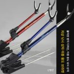 정품 보양홍린 낚싯대 홀더 스테인리스 스틸 포탑 플러그인 낚싯대 의자 낚싯대 상자 이중 용도 회전 방지 벨트 슬롯 휴대용 AX