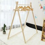 DIY 원목 텐트, 인도 어린이용 텐트 프레임, 목가적인 아기 장난감 집, 실내 놀이집, 공주 방 - 이미지 2