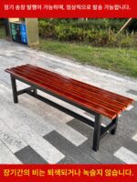 욕실 탈의실 벤치 견고한 원목 벤치 직원 신발 벤치 체육관 코트 휴식 벤치 야외 벤치 - 이미지 5