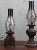 복고풍 고풍 등유 램프 장식품 캠핑 조명 회전 랜턴 향수적 골동품 오래된 물건 중화민국 포즈 소품