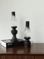 복고풍 고풍 등유 램프 장식품 캠핑 조명 회전 랜턴 향수적 골동품 오래된 물건 중화민국 포즈 소품 - 이미지 3