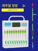 딩당피쉬 낚시 실리콘 스페이스빈 원통형 소형 액세서리 8링 플로트 시트 엉킴 방지 빈 리드 낚시 장비 세트 - 이미지 3