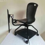 패션 화이트 컨퍼런스 의자, 쓰기 보드 교육 의자, 수납 트레이 풀리, 스마트 교실 학생 책상 의자 - 이미지 4