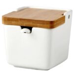 주방 가정용 세라믹 조미료 병 항아리 조미료 상자 기름 병 식초 냄비 간장 냄비 조미료 소금 병 멀티 조합 세트 - 이미지 5