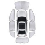 폭스바겐 멀티밴 T6 선쉐이드 차양막 단열 썬바이저 창문 프라이버시 커튼 전면 T5 자동차 선쉐이드 - 이미지 5