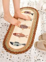 주방 바닥 매트 현관 매트 미끄럼 방지 매트 먼지 방지 침실 카펫 욕실 화장실 매트 흡수성 도어 가정용 - 이미지 2