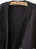 해외무역 수출 막판 여성 의류 라벨컷 클리어런스, 유명 브랜드 클리어런스 상품, 포켓캣 자수 카디건, 루즈 스웨터 - 이미지 5