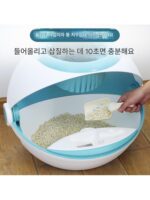 고양이 화장실 완전 밀폐형 대형 탈취 래그돌 고양이 가필드 블루 고양이 실버 그라데이션 골드 그라데이션 아메리칸 숏헤어 밴 고양이 용품 - 이미지 3