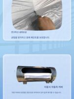 겨울철 눈과 서리 방지 겨울 단열 반자동 자동차 커버 수동 크랭크 자동차 커버 먼지 및 방수 4계절 범용 SUV 전체 커버 - 이미지 5