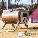 일본 수입 Gstove 나무 난로 야외 스테인리스 스틸 접이식 휴대용 텐트 캠핑 난방 숯 난로 - 이미지 3