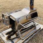 일본 수입 Gstove 나무 난로 야외 스테인리스 스틸 접이식 휴대용 텐트 캠핑 난방 숯 난로 - 이미지 4