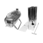 일본 수입 Gstove 나무 난로 야외 스테인리스 스틸 접이식 휴대용 텐트 캠핑 난방 숯 난로 - 이미지 5