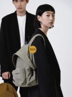 FOSTYLE 공식 브림 백팩 나일론 가방 여행용 야외 백팩 방수 학교 가방 컴퓨터 가방 여행 - 이미지 2