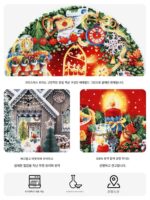 [크리스마스 선물] 프랑스 수입 GIEN 크리스마스 식기 세라믹 유럽 서양식 접시 및 접시 프랑스에서 제작 - 이미지 3