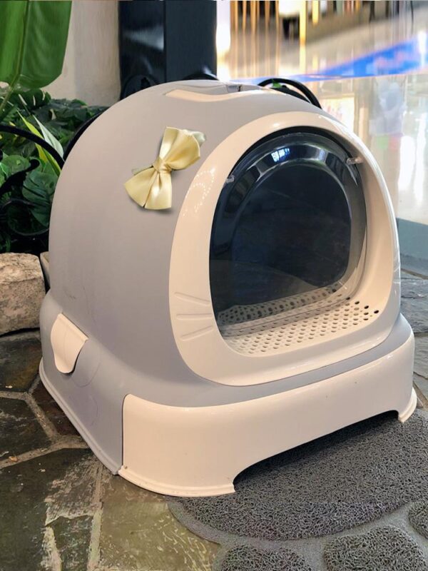 메이카 고양이 화장실 완전 밀폐형 대형 서랍형 새끼 고양이용 튀김 방지 탈취 고양이용품 고양이 화장실