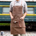 꽃집, 목수, 미용사, 예술가, 화가, 작업복, 남녀용 허리띠를 위한 맞춤 로고가 있는 내마모성 정원 앞치마 - 이미지 2