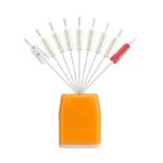 경쟁력 있는 초단 7+2 실리콘 스페이스 빈 밀크 화이트 스토퍼 빈 특수 엉킴 방지 빈 위치 고정 빈 매우 작은 낚시 액세서리 - 이미지 5