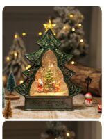 크리스마스 트리 눈송이 수정 구슬 뮤직 박스 어린이 여자아이 뮤직 박스 눈 장식 생일 선물 - 이미지 5