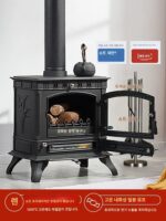 벽난로 진짜 장작 집 실내 히터 장작 주철 시골 자체 제작 주택 스토브 빌라 거실 새것 - 이미지 3