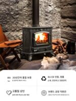 벽난로 진짜 장작 집 실내 히터 장작 주철 시골 자체 제작 주택 스토브 빌라 거실 새것 - 이미지 5