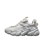 정품 가죽 두꺼운 밑창 아빠 신발 캐주얼 스포츠 신발 2024 가을 새로운 올매치 네트 레드 인 트렌드 키가 작은 발 - 이미지 5