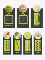 다기능 야채 절단 도구 가정용 감자 분쇄기 다이서 주방 무 강판 슬라이서 - 이미지 3