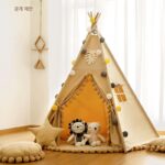 리틀 트리 스프라우츠 인스타그램 어린이 텐트 실내 놀이집 인디언 텐트 남학생 여학생 아기 장난감 집 작은 집 - 이미지 5