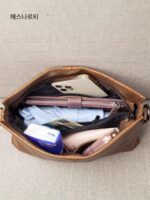 여성용 가방 2025년 신작 가을 부드러운 가죽 휴대폰 가방 어깨 작은 가방 정품 가죽 여성 가방 엄마 가방 크로스바디 가방 - 이미지 4