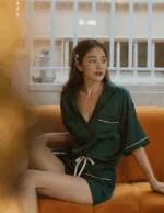 Xu Luer LUREHSU 정품 구매 R211346 새틴 드로스트링 파자마 아우터웨어 스타일 점프수트 가을 신제품 - 이미지 3