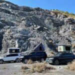 전자동 자동차 루프 텐트 야외 캠핑카 알루미늄 합금 하드쉘 자동차 자동차 루프 텐트 룸 - 이미지 4