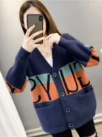 봄 가을 신상품 레이지 스타일 니트 가디건 한국 버전 루즈 아우터 다용도 탑 인기 고등학생 스웨터 재킷 - 이미지 2