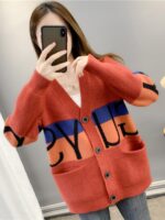 봄 가을 신상품 레이지 스타일 니트 가디건 한국 버전 루즈 아우터 다용도 탑 인기 고등학생 스웨터 재킷 - 이미지 3