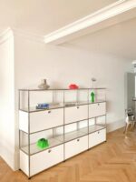 USMAH 캐비닛 중세 모듈 맞춤형 조합 ins 노르딕 라이트 럭셔리 스타일 거실 식사 사이드보드 침대 옆 탁자 TV 캐비닛 - 이미지 2