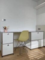 USMAH 캐비닛 중세 모듈 맞춤형 조합 ins 노르딕 라이트 럭셔리 스타일 거실 식사 사이드보드 침대 옆 탁자 TV 캐비닛 - 이미지 3