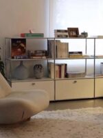 USMAH 캐비닛 중세 모듈 맞춤형 조합 ins 노르딕 라이트 럭셔리 스타일 거실 식사 사이드보드 침대 옆 탁자 TV 캐비닛 - 이미지 5